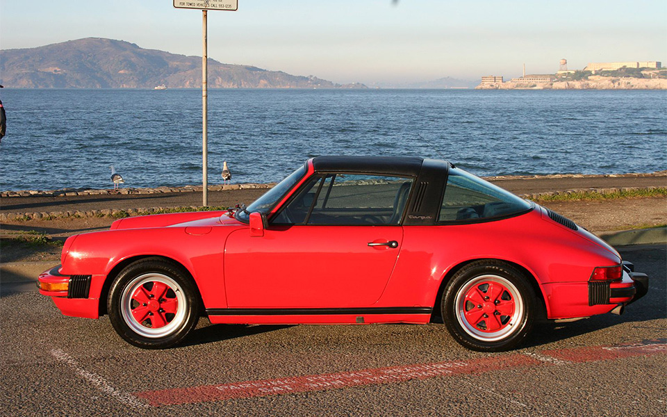 1986 Porsche 911 Targa, indischrot