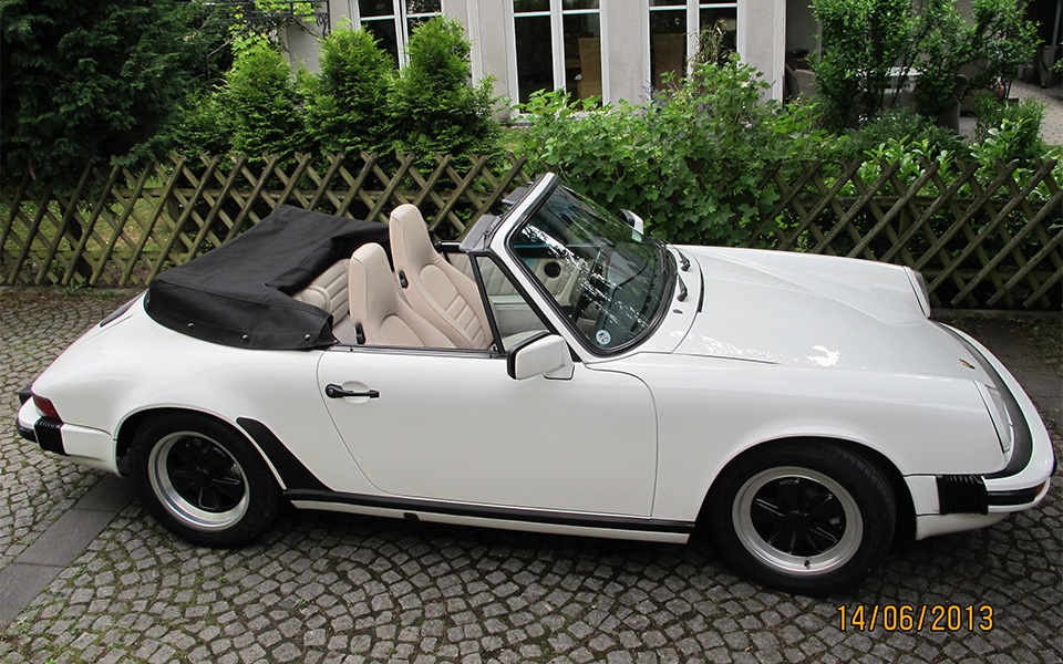 1988 Porsche 911 Cabriolet, grandprixweiss