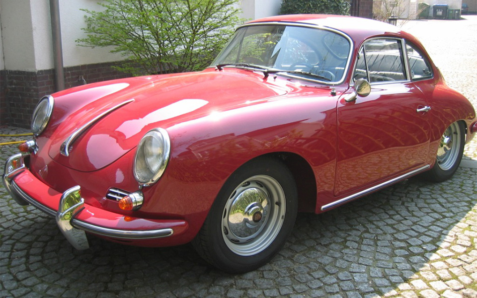 1962 Porsche 356 Coupé Super 90, rubinrot